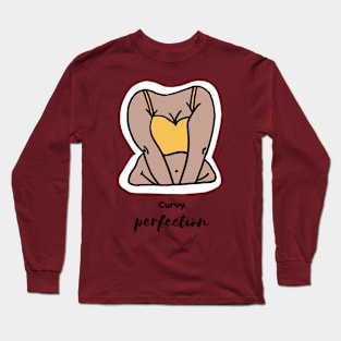 Curvy Perfection | Body Positivity Long Sleeve T-Shirt